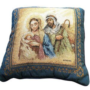 Riverdale Pillow Mary Joseph Jesus Holy Family By Giordano Made in USA Christmas